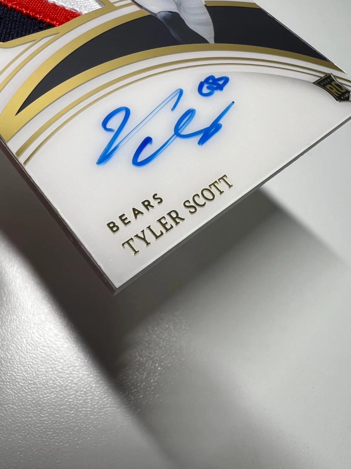 Tyler Scott 2023 Panini Immaculate Collection Patch Auto RC /99 #138 Bears