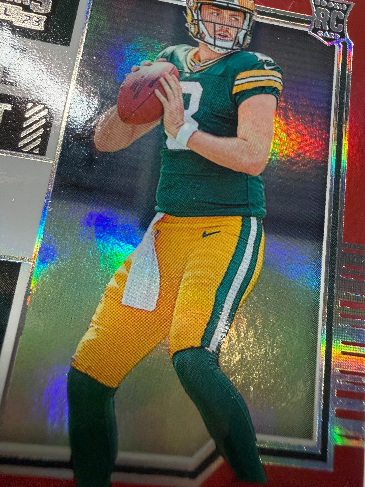 Sean Clifford 2023 Panini Contenders Rookie Ticket Red RC Auto #132 Packers