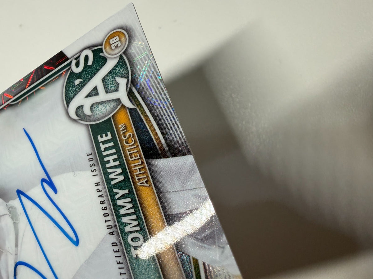 Tommy White 2025 Bowman Chrome 1st Mojo Refractor Auto /150 #CPA-TWH Athletics