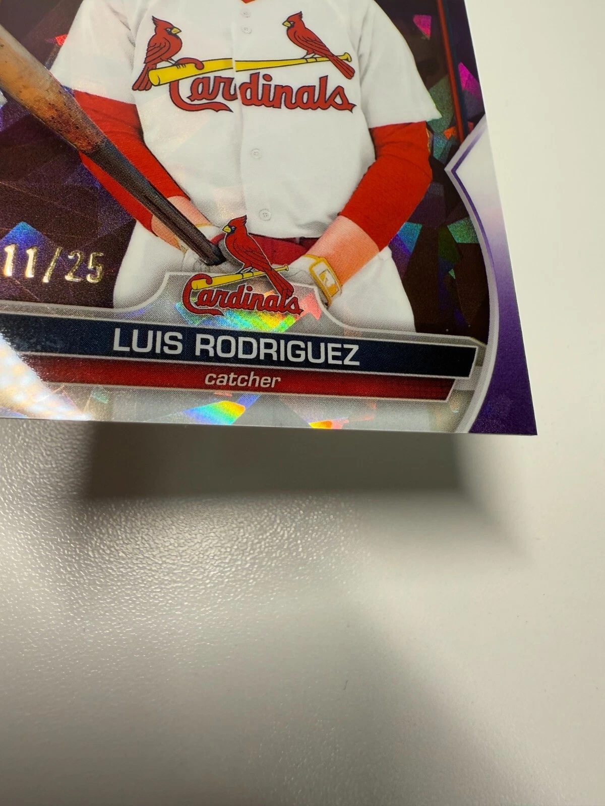 Luis Rodriguez 2023 Bowman Chrome 1st Purple Sapphire /25 #BCP-130 Cardinals