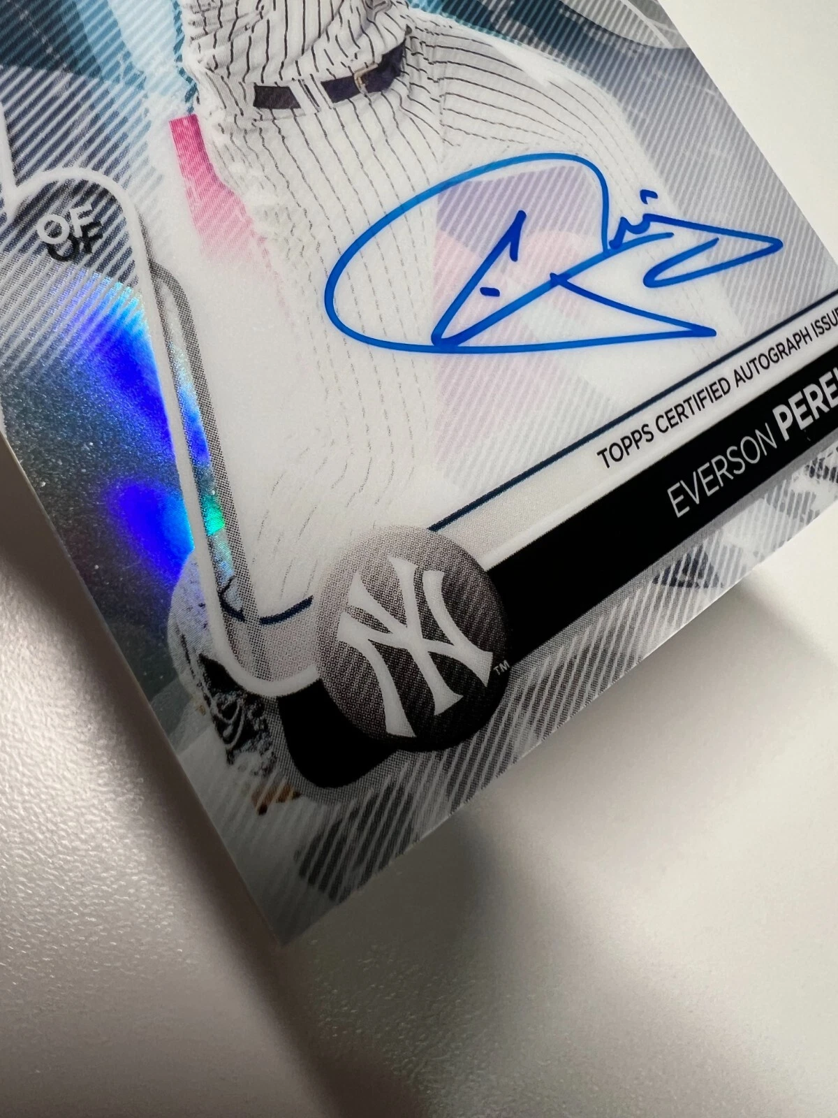 Everson Pereira 2020 Bowman's Best Best of 2020 Refractor Auto #B20-EP Yankees