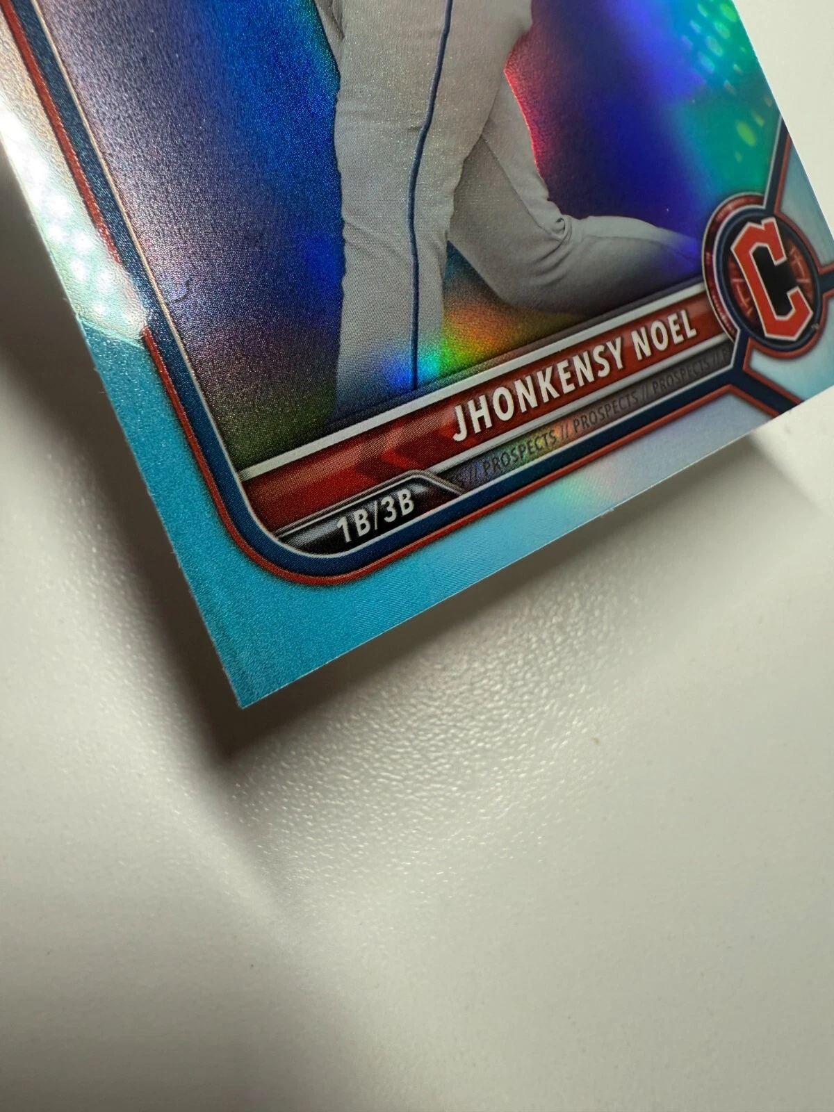 Jhonkensy Noel 2022 Bowman Draft Chrome Sky Blue Refractor #BDC-60 Guardians