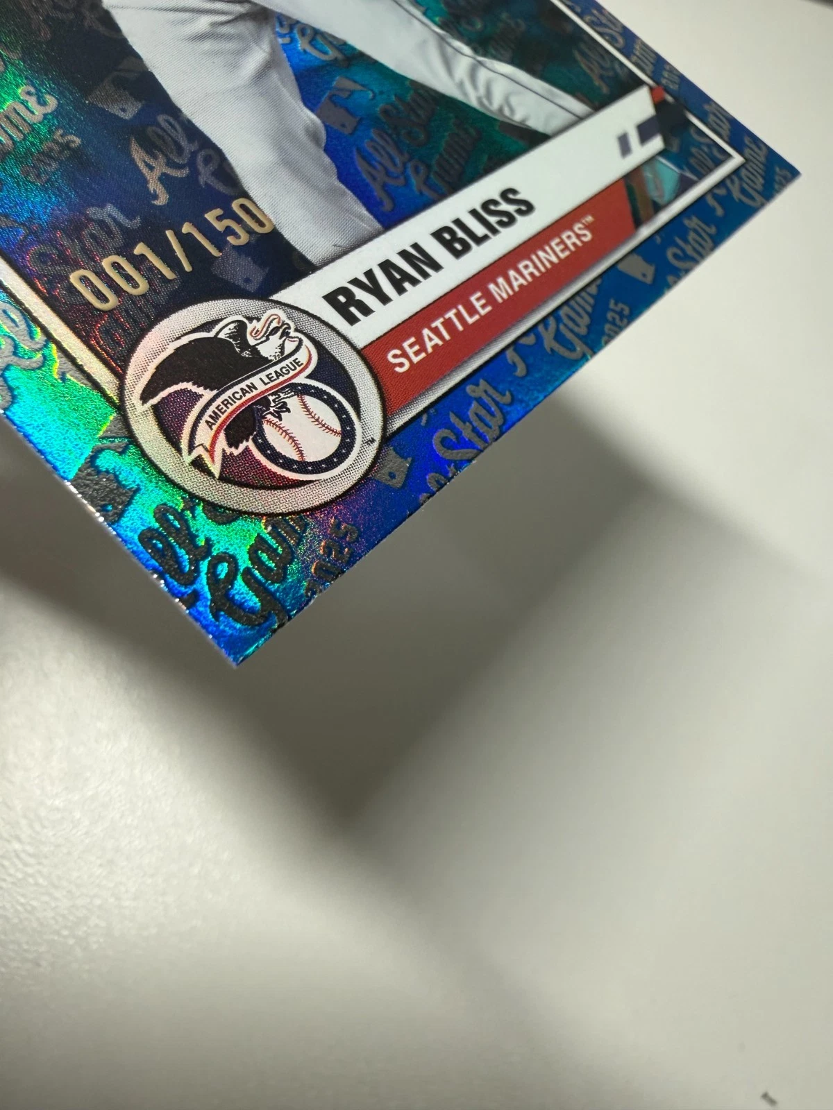 Ryan Bliss 2025 Topps All Star Game Blue Foil RC /150 #17 Mariners