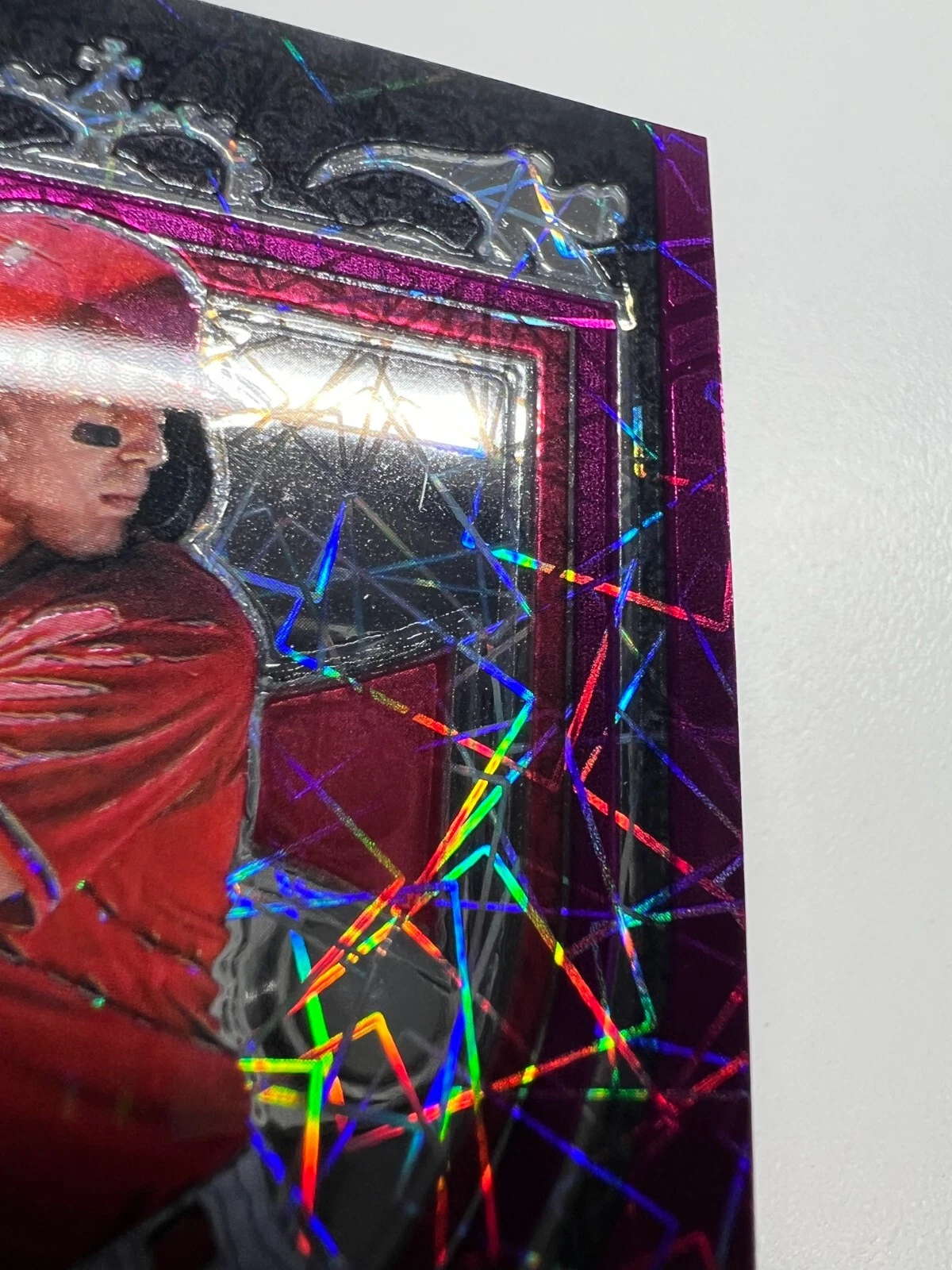 Alec Bohm 2021 Panini Chronicles Crusade Purple Lazer Prizm RC #23 Phillies