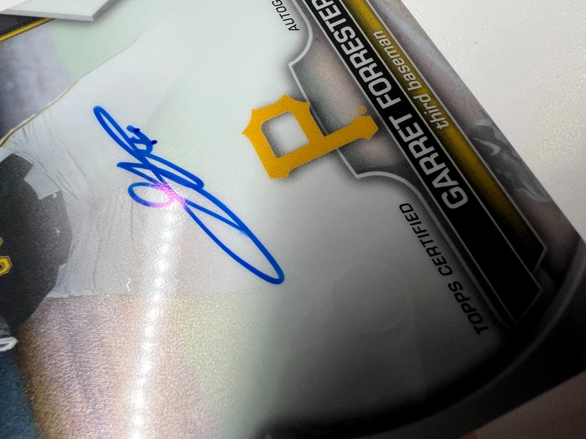 Garrett Forrester 2023 Bowman Chrome 1st Auto #CDA-GF Pirates