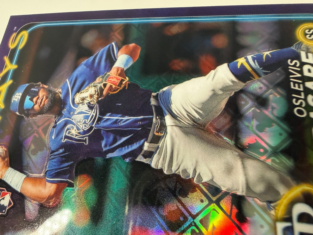 Osleivis Basabe 2024 Topps Chrome Logofractor Purple Refractor /250 #/250 Rays