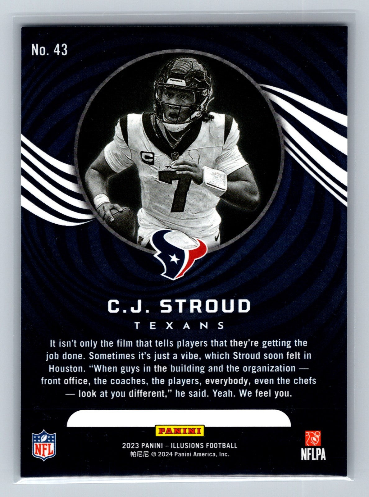 C.J. Stroud 2023 Panini Illusions RC #43 Texans