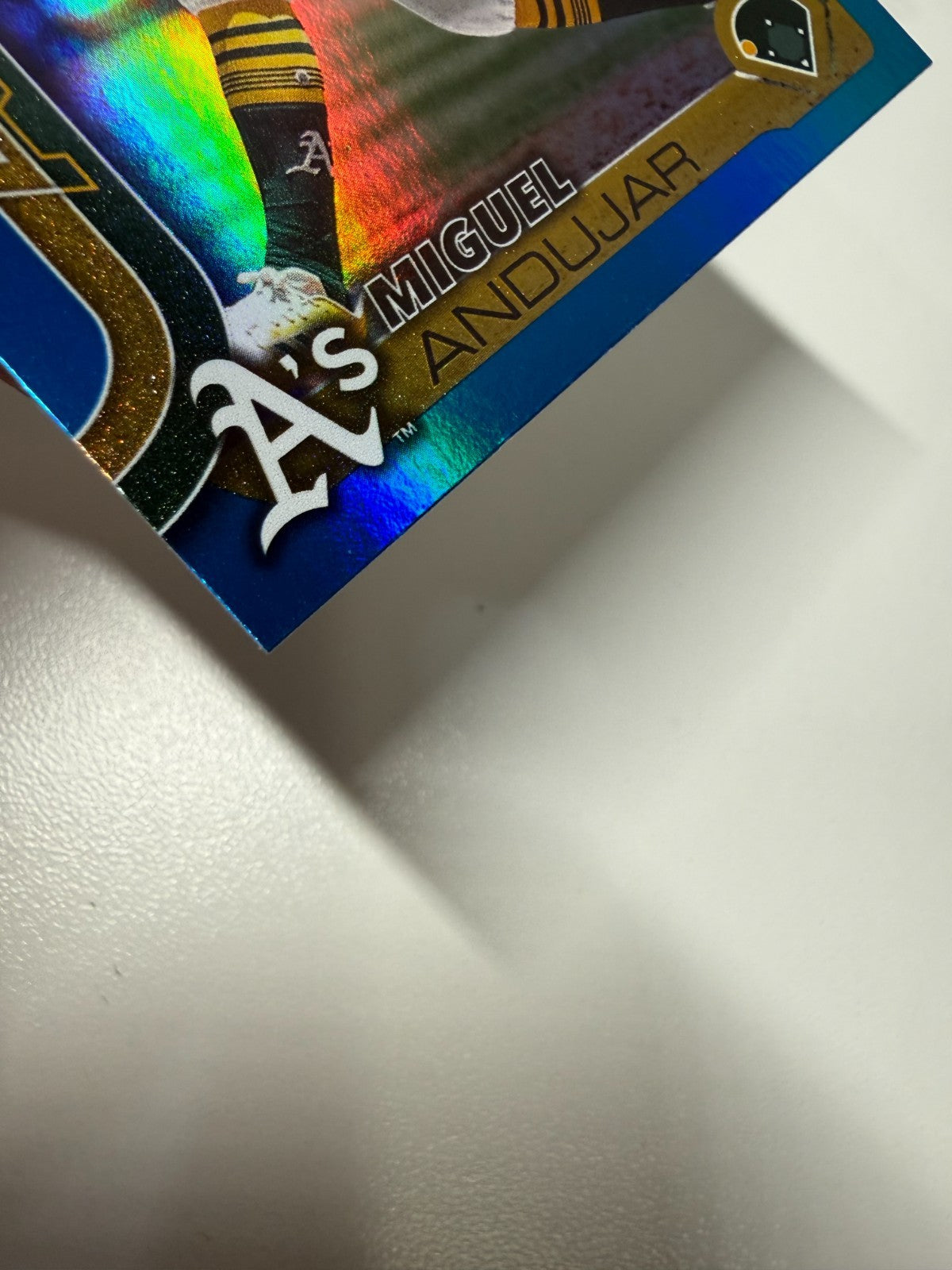 Miguel Andujar 2025 Topps Series 2 Blue Rainbow Foil /150 #529 Athletics