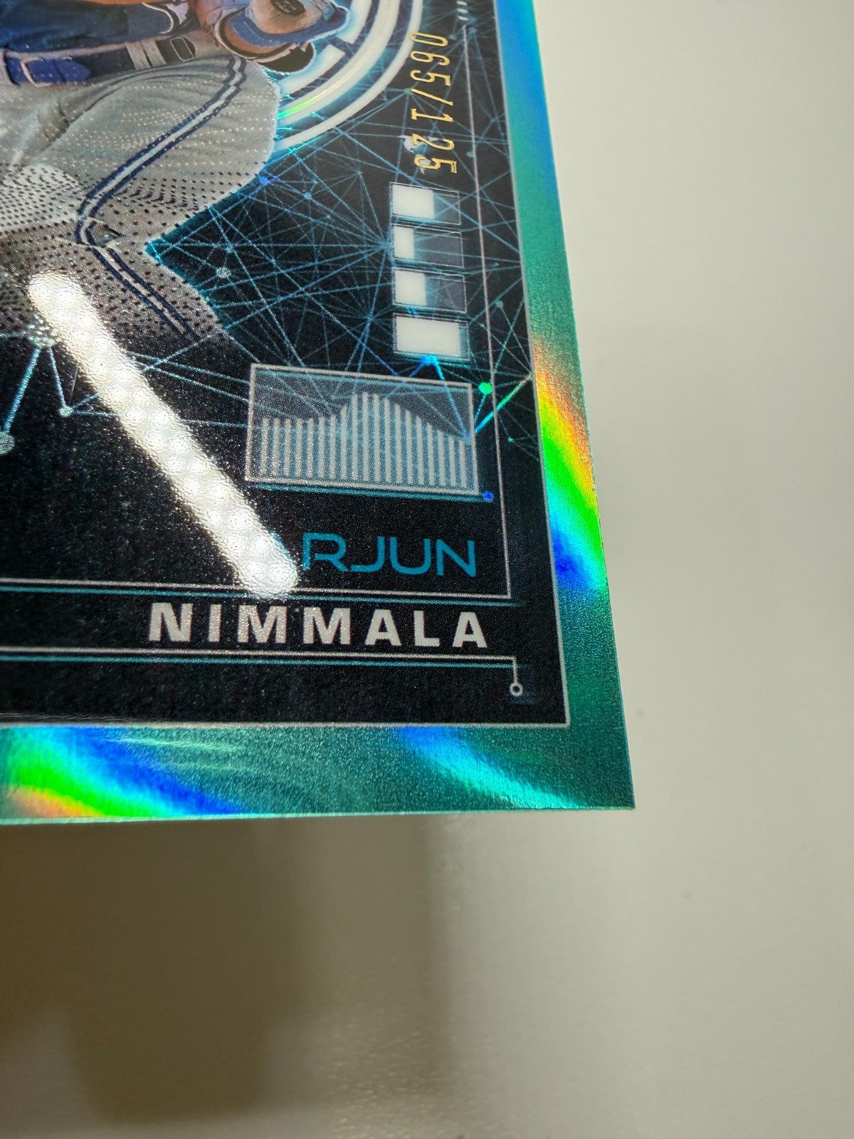 Arjun Nimmala 2024 Bowman Chrome AI Aqua Refractor /125 #BAI-18 Blue Jays