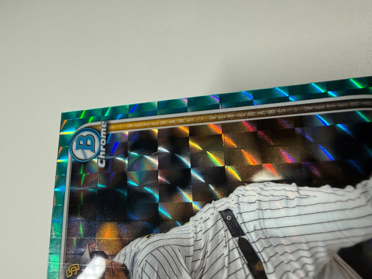 Manny Machado 2025 Bowman Chrome Aqua Geometric Refractor /125 #6 Padres