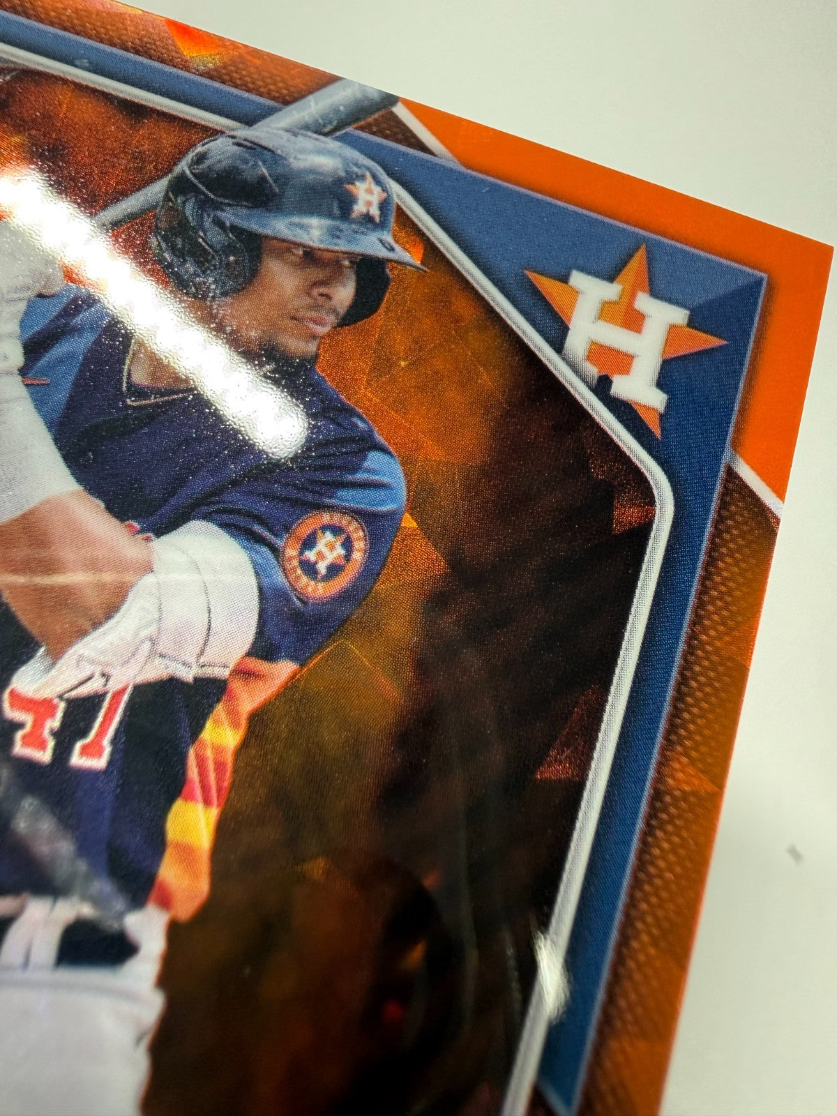 Luiz Baez 2024 Bowman Draft Chrome Sapphire Orange Refractor /25 #BDC-110 Astros