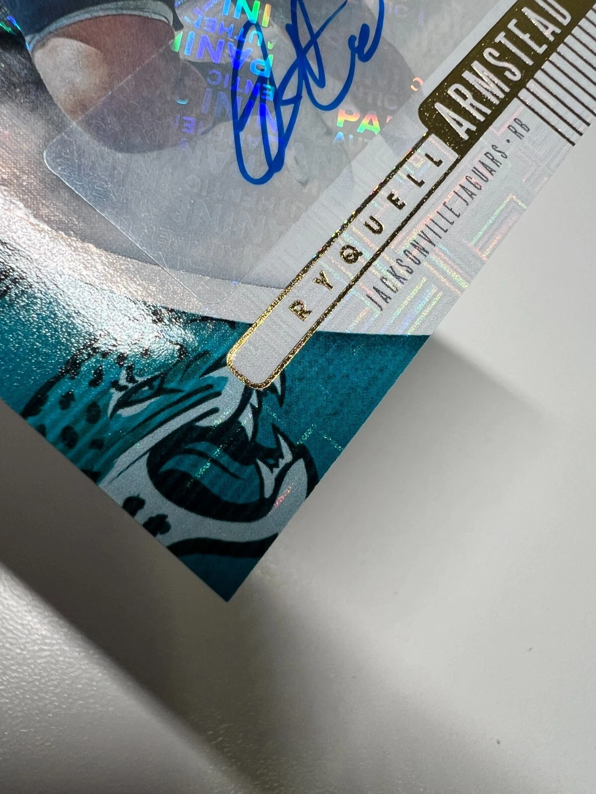 Ryquell Armstead 2019 Absolute Red Squares Auto RC /100 #163 Jaguars