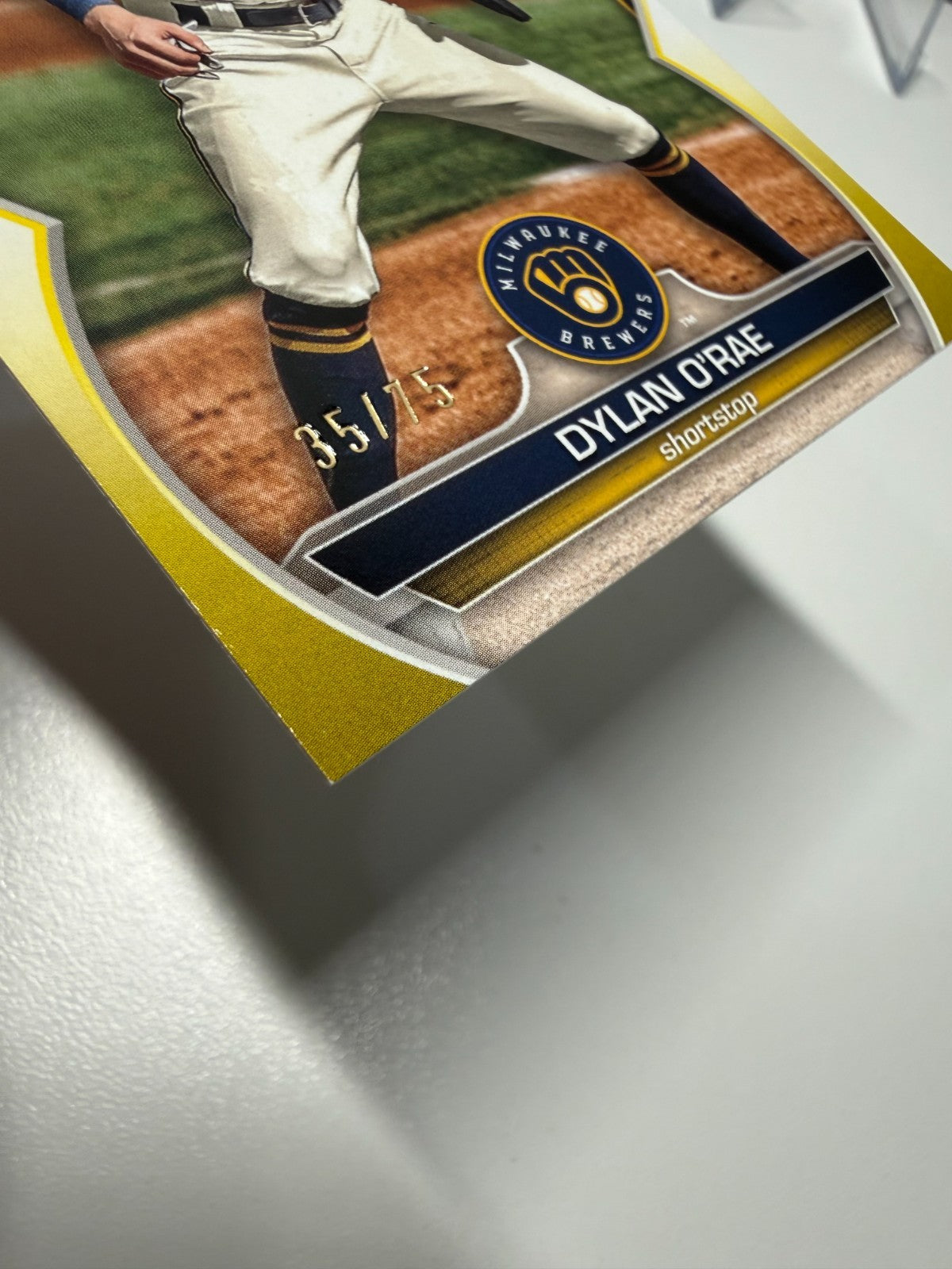 Dylan O'Rae 2023 Bowman 1st Paper Yellow /75 #BP-143 Brewers
