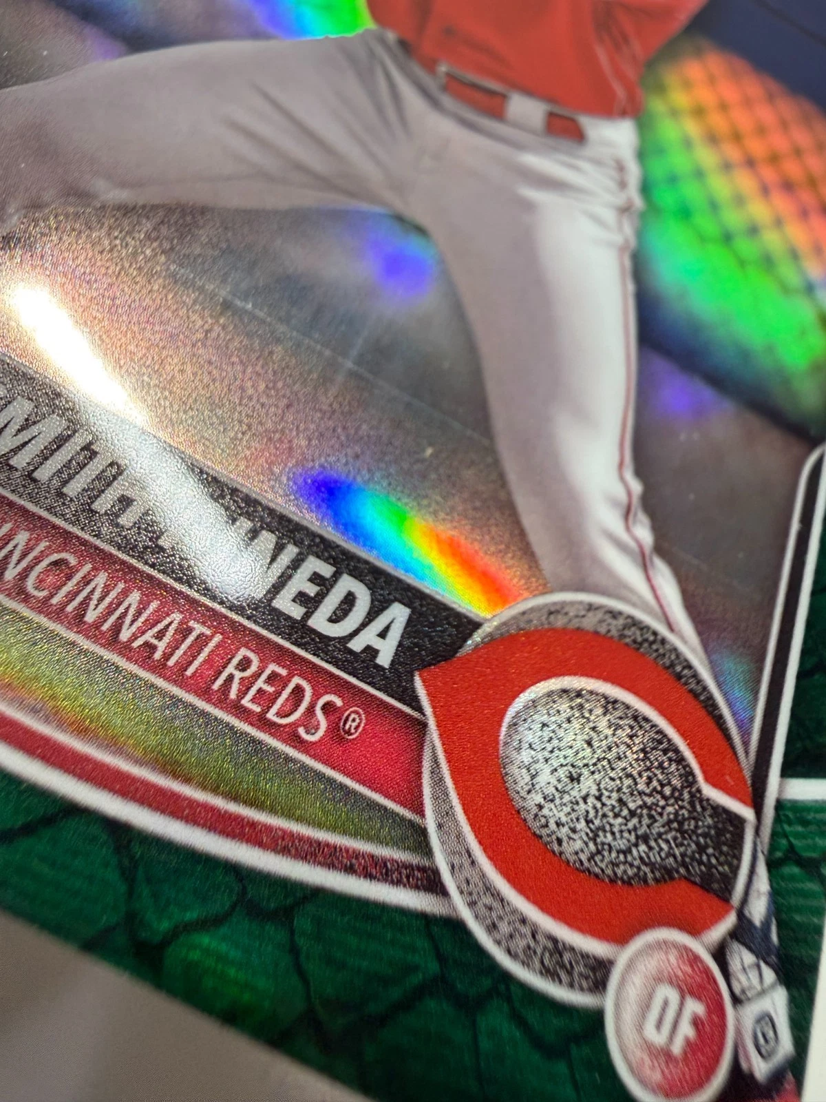 Esmith Pineda 2025 Bowman Chrome 1st Green Reptilian Refractor /99 #BCP-37 Reds
