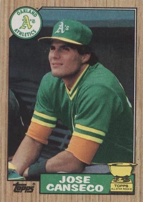 Jose Canseco 1987 Topps #620 Athletics