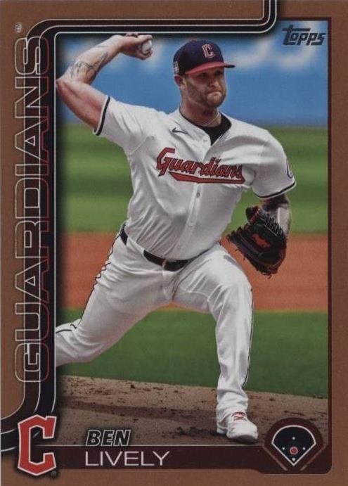 Ben Lively 2025 Topps Series 2 Gold /2025 #532 Guardians