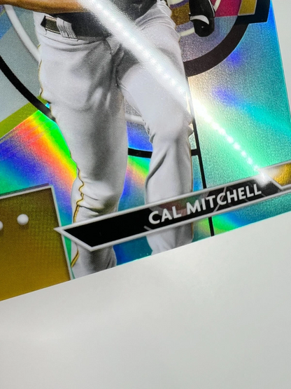 Cal Mitchell 2023 Topps Finest Aqua Refractor /199 RC #31 Pirates