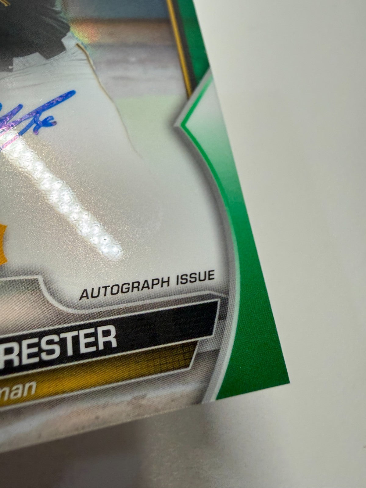 Garret Forrester 2023 Bowman Draft Chrome 1st Green Refractor Auto /99 #CDA-GF