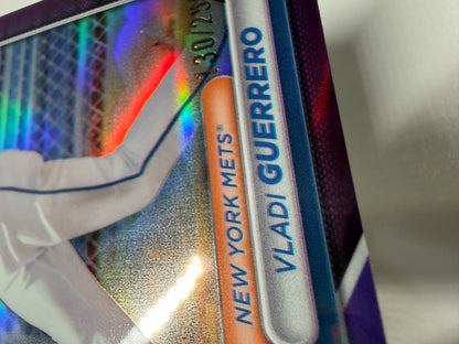 Vladi Guerrero 2024 Bowman Draft Chrome Purple Refractor /250 #BDC-190 Mets
