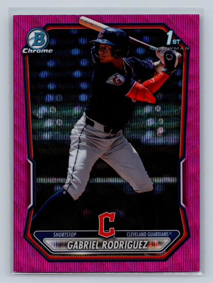 Gabriel Rodriguez 2026 Bowman Chrome 1st Fuchsia Wave Refractor /199 #BCP-118
