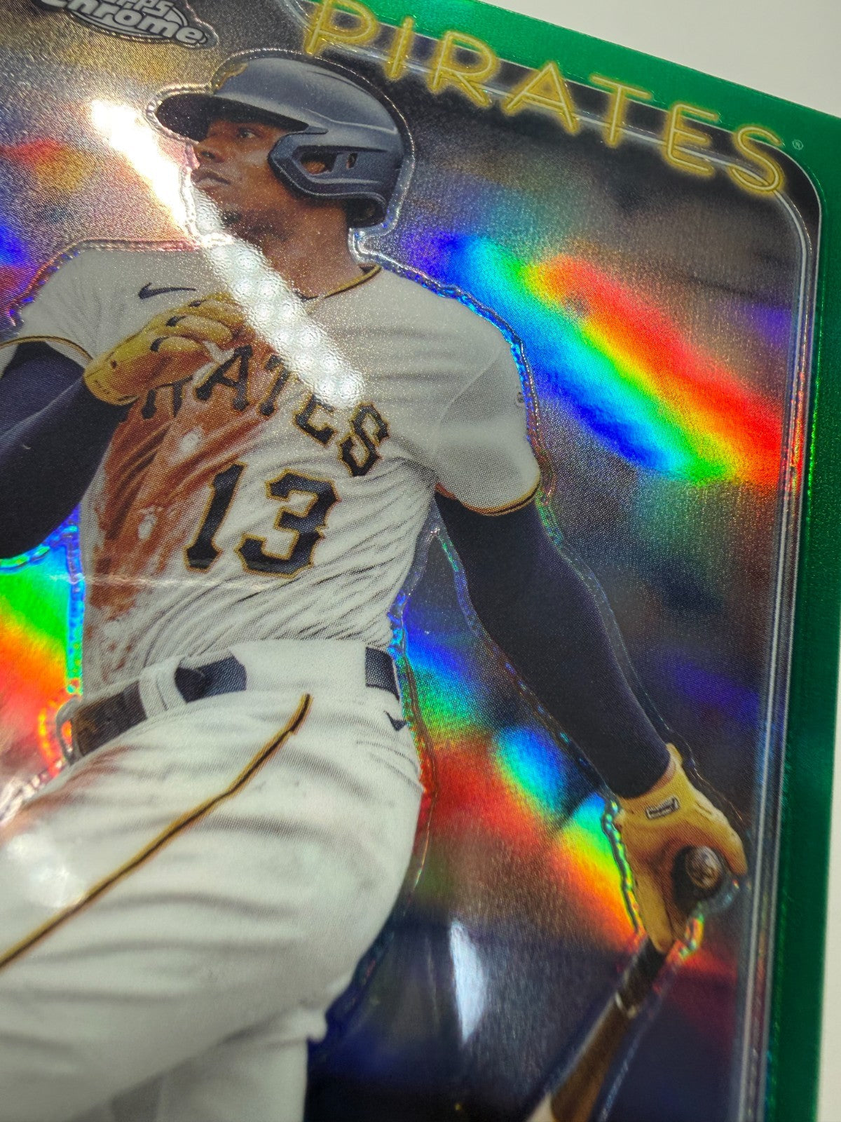 Ke'Bryan 2024 Topps Chrome Green Refractor /99 #285 Pirates