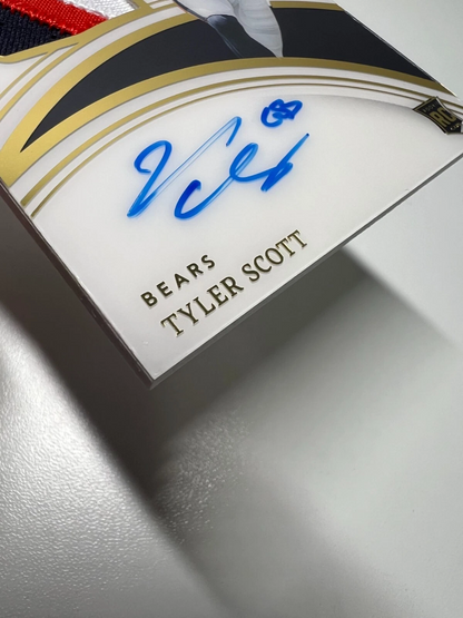 Tyler Scott 2023 Panini Immaculate Collection Patch Auto RC /99 #138 Bears