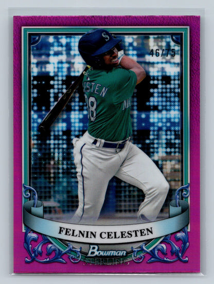 Felnin Celesten 2024 Bowman Sterling Prospects Magenta Refractor /75 #BSP-22