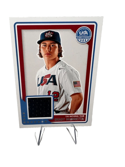 2023 Panini Brady Murrietta USA Baseball Stars & Stripes Material /250 #USAM-BM