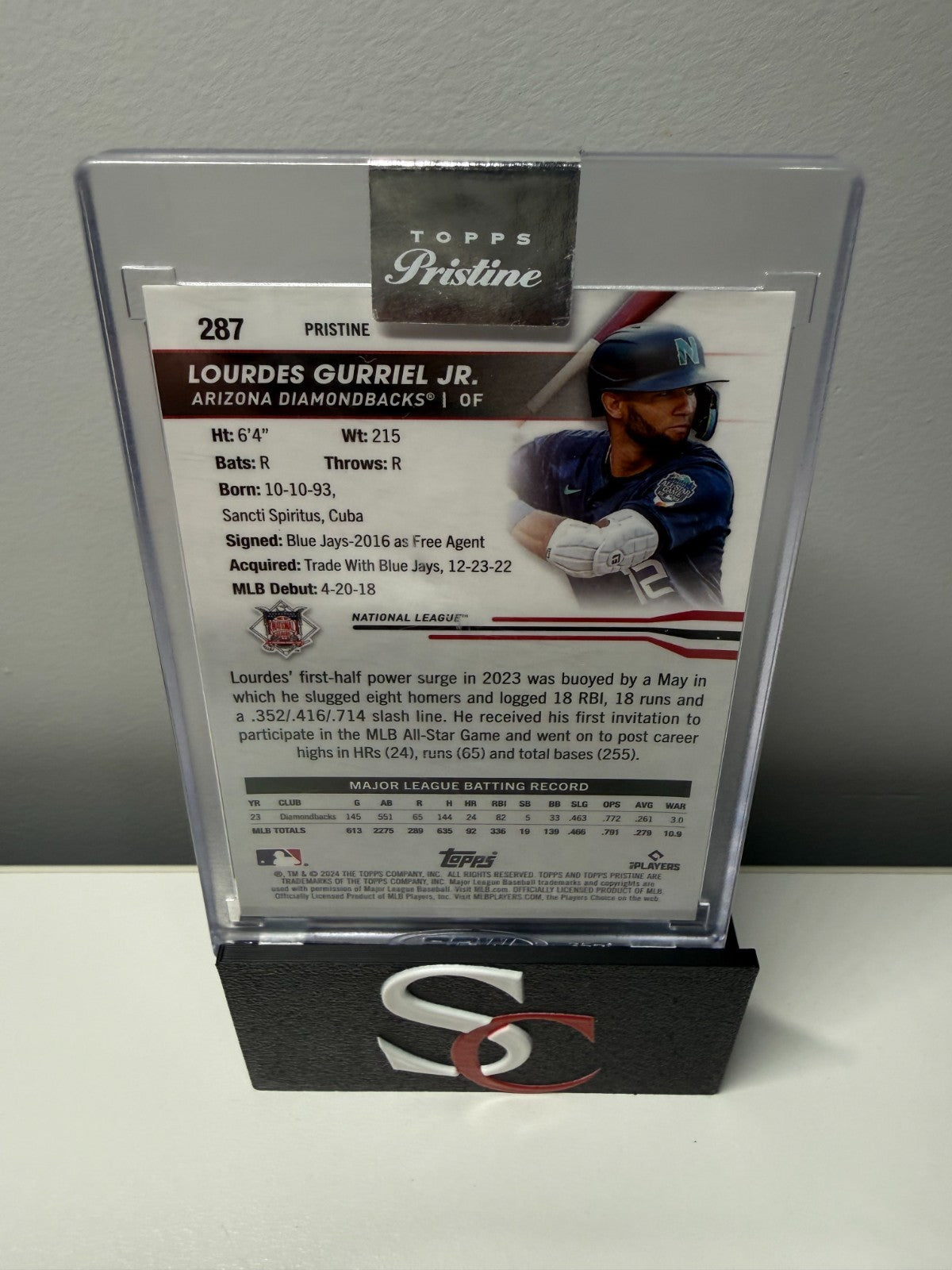 Lourdes Gurriel Jr. 2024 Topps Pristine Pink Refractor /15 #287 Diamondbacks