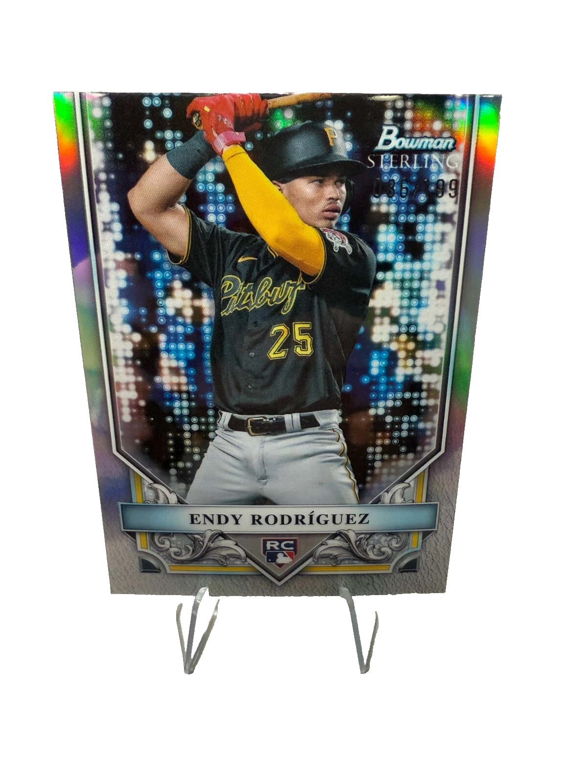 Endy Rodriguez 2024 Bowman Sterling Refractor RC /199 #16 Pirates