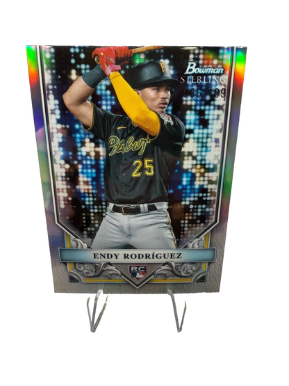 Endy Rodriguez 2024 Bowman Sterling Refractor RC /199 #16 Pirates