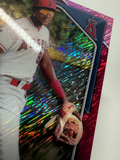 Greylin De La Paz 2024 Bowman Chrome 1st Fuchsia Shimmer Refractor /199 #BCP-181
