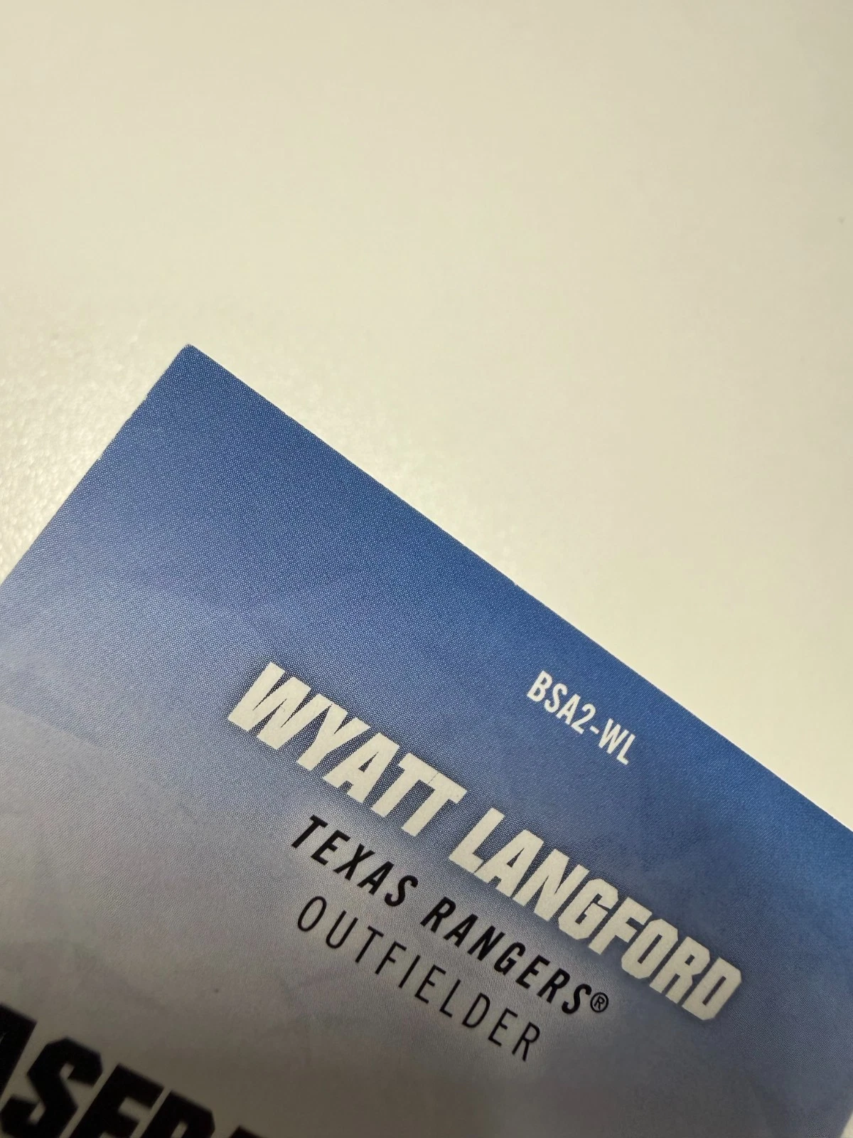 Wyatt Langford 2026 Topps Series 2 Baseball Stars Gold Auto /50 #BSA2-WL Rangers
