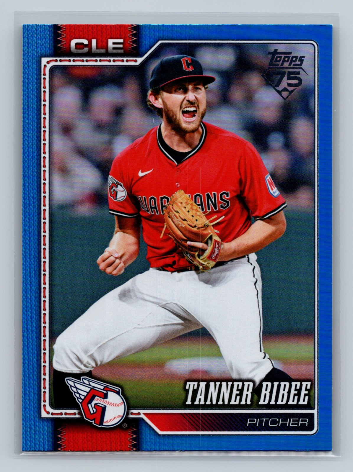 Tanner Bibee 2026 Topps Series 2 Blue Foil /150 #618 Guardians