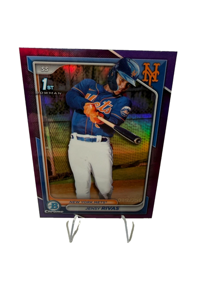 Jensy Rivas 2024 Bowman Chrome 1st Purple Refractor /250 #BCP-251 Mets