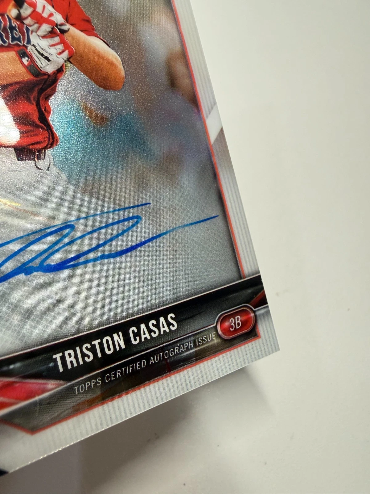 Triston Casas 2018 Bowman Draft Chrome 1st Auto #CDA-TC Red Sox