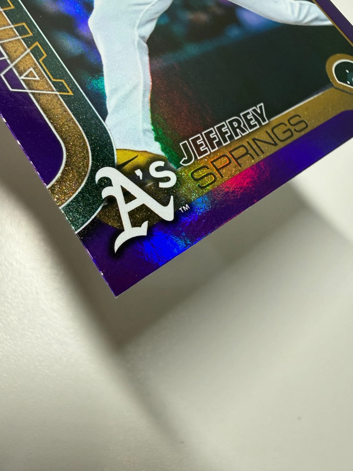Jeffrey Springs 2025 Topps Update Series Purple Rainbow Foil /2025 #US283