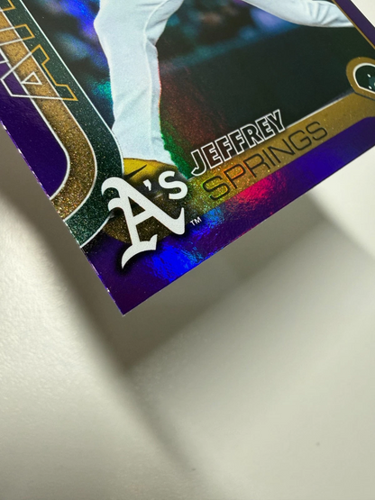 Jeffrey Springs 2025 Topps Update Series Purple Rainbow Foil /2025 #US283
