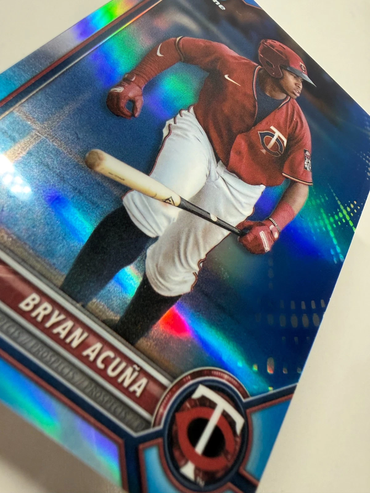 Bryan Acuna 2022 Bowman Draft Chrome Blue Refractor /150 #BDC-19 Twins