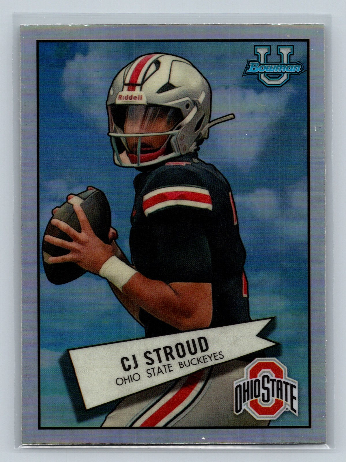 CJ Stroud 2022 Bowman U Chrome 1952 Refractor #52BF-2 Buckeyes