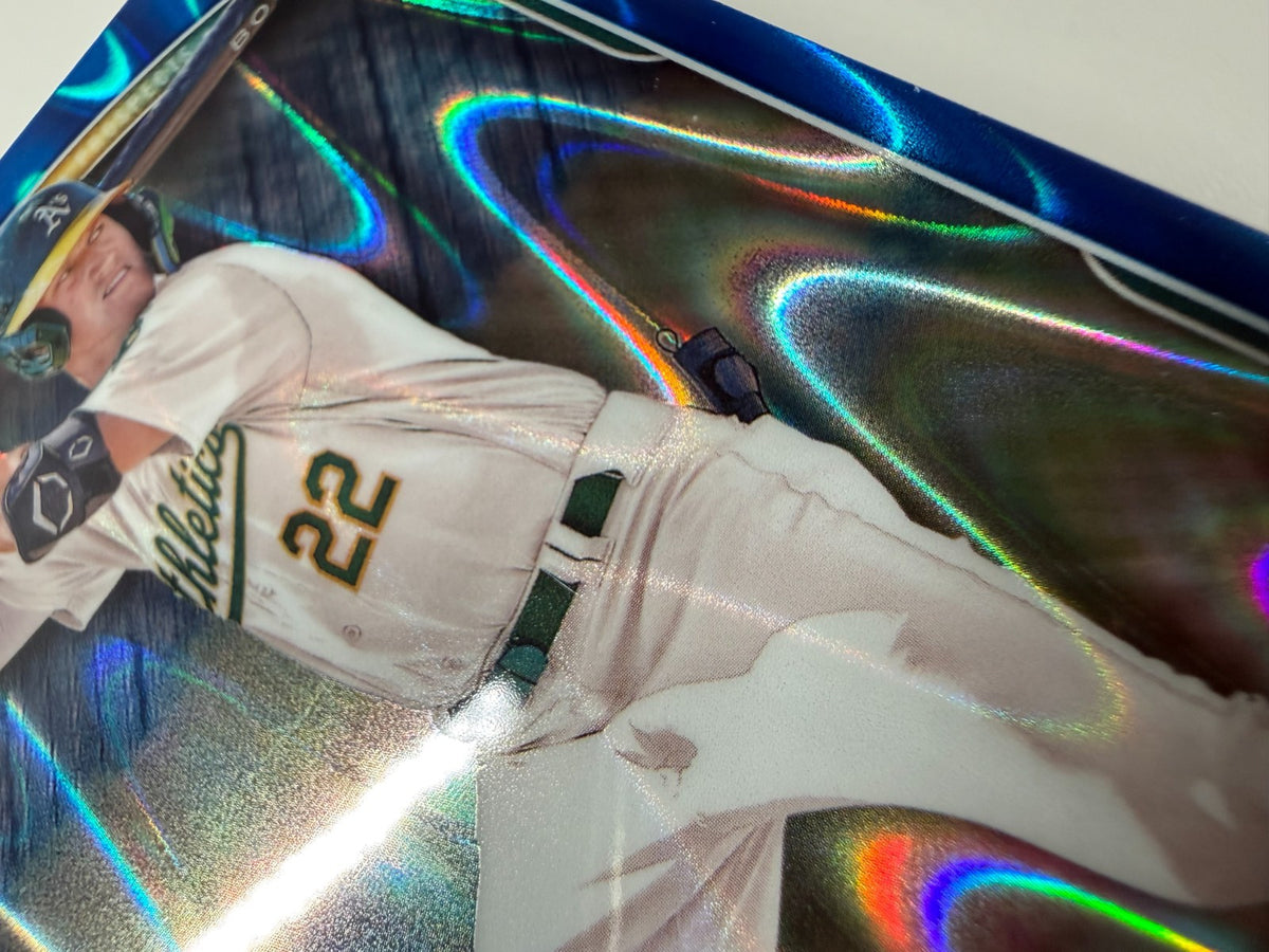 Will Simpson 2025 Bowman Chrome 1st Blue RayWave Refractor /150 #BCP-35