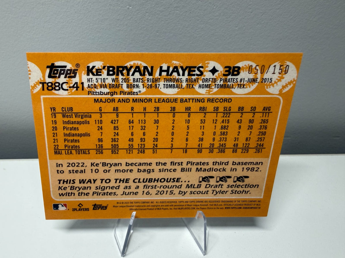 Ke'Bryan Hayes 2023 Topps Series 1 Silver Pack Blue Mojo Refractor /150 #T88C-41