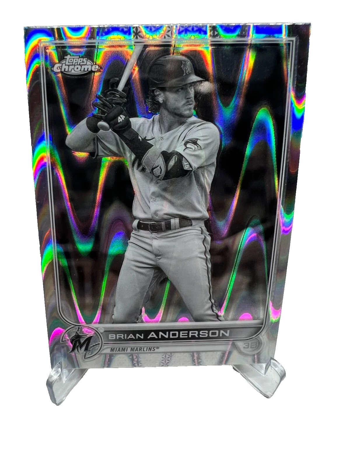 Brian Anderson 2022 Topps Chrome Sonic Black & White RayWave Refractor #138
