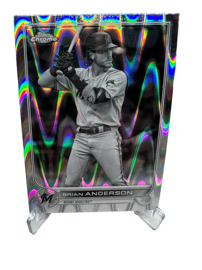 Brian Anderson 2022 Topps Chrome Sonic Black & White RayWave Refractor #138