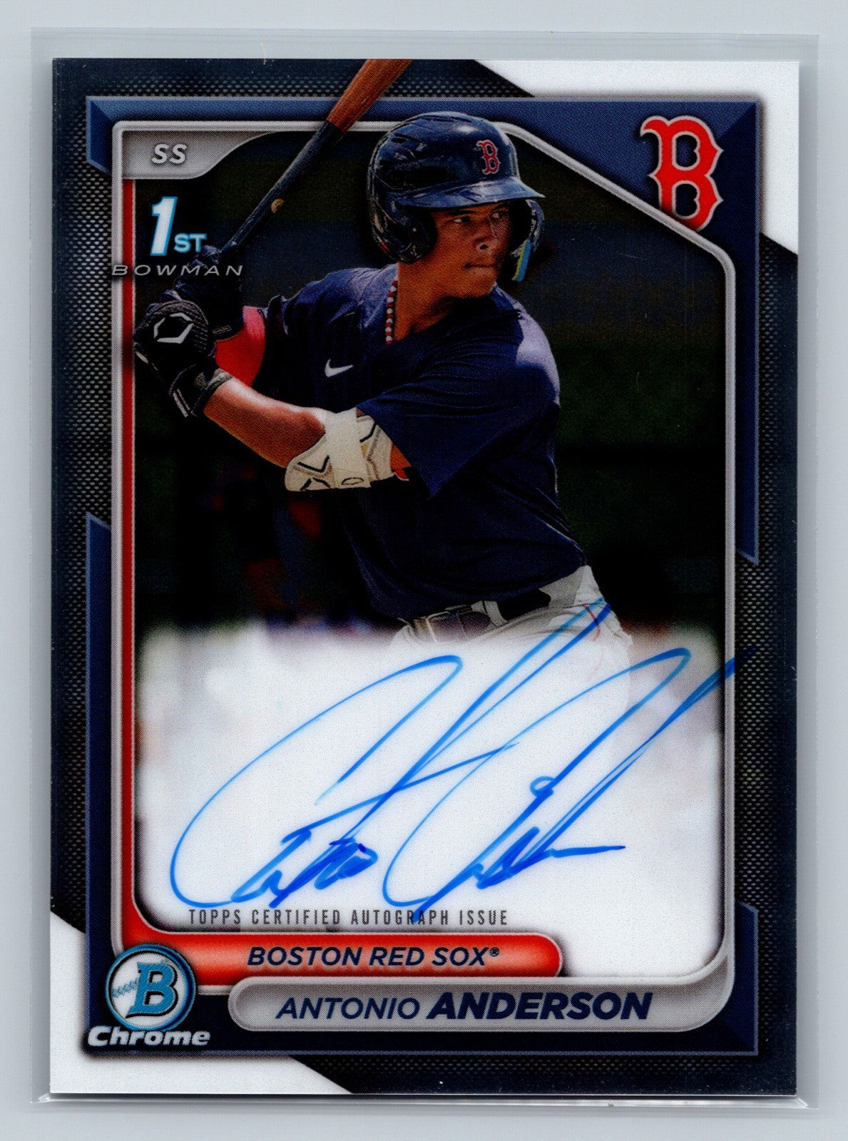 Antonio Anderson 2024 Bowman Chrome 1st Auto #CPA-AAN Red Sox