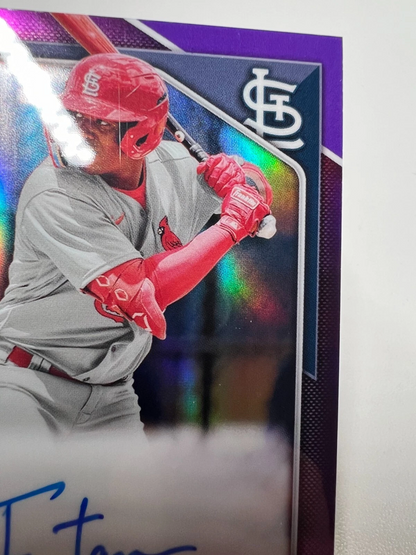 Felix Taveras 2024 Bowman Chrome 1st Purple Refractor Auto /250 #CPA-FT