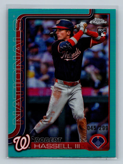 Robert Hassell III 2025 Topps Chrome Update Teal Refractor RC /299 #USC154