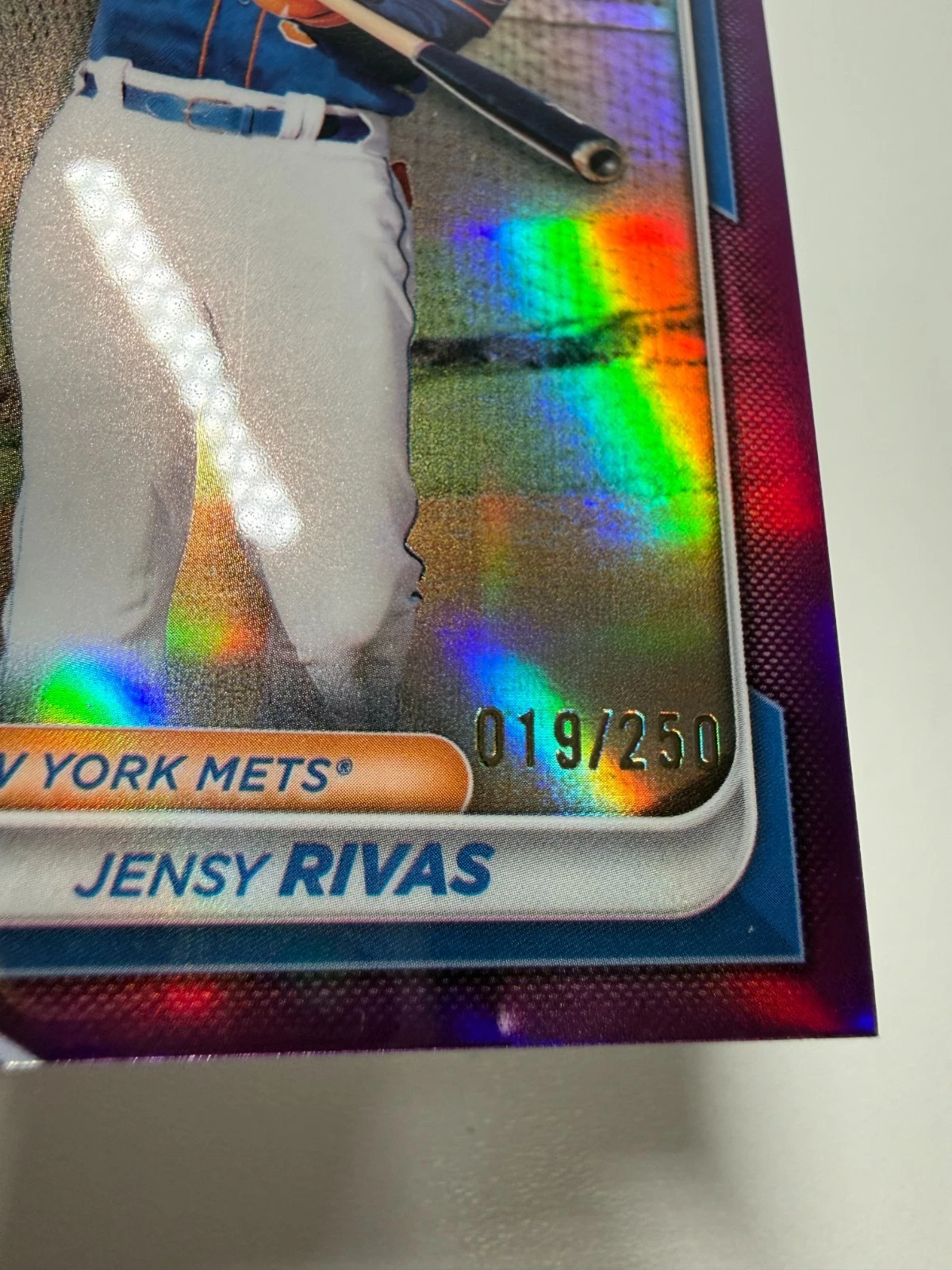 Jensy Rivas 2024 Bowman Chrome 1st Purple Refractor /250 #BCP-251 Mets