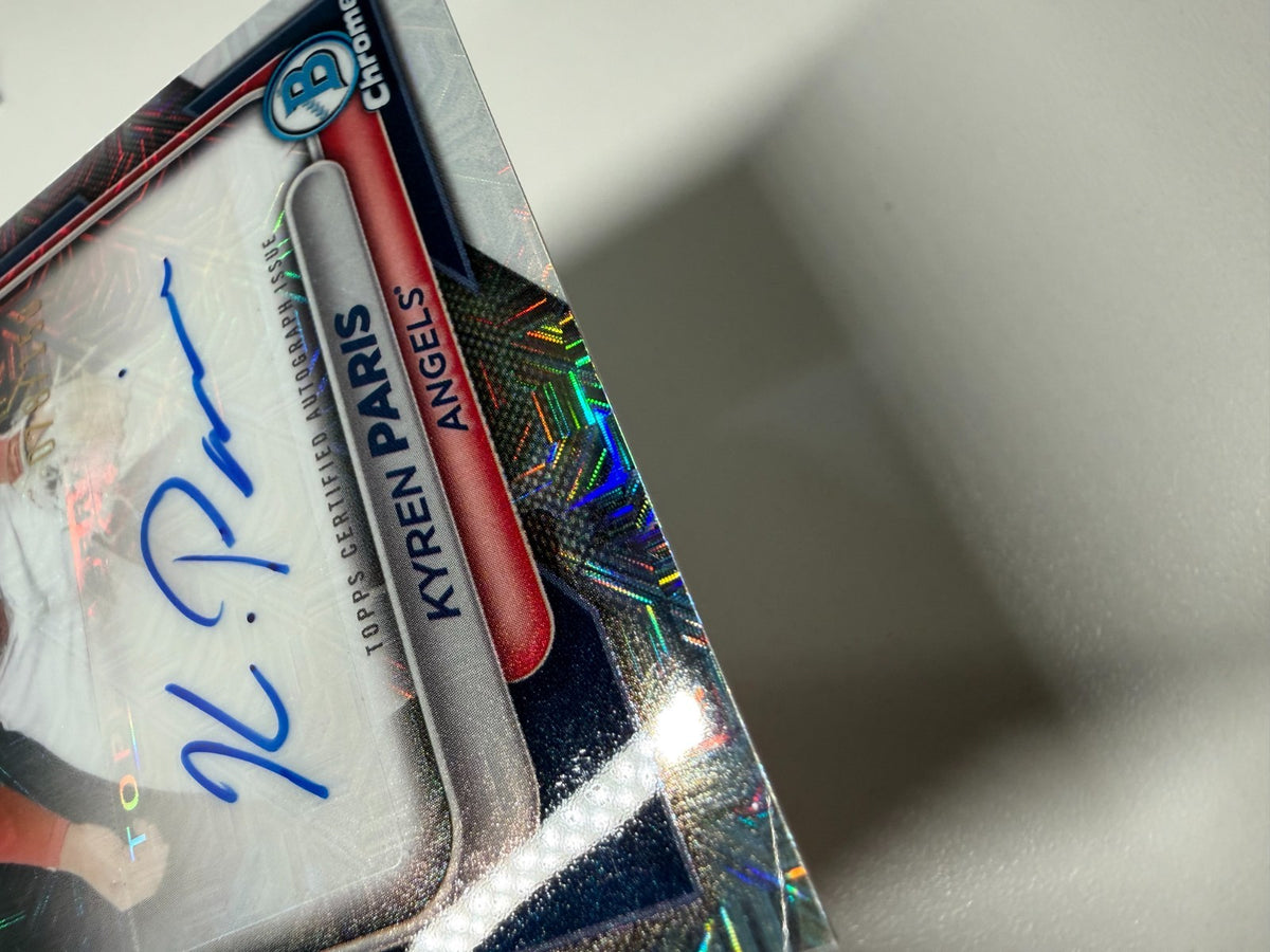 Kyren Paris 2024 Bowman Chrome Mojo Refractor RC Auto /150 #CRA-KP Angels