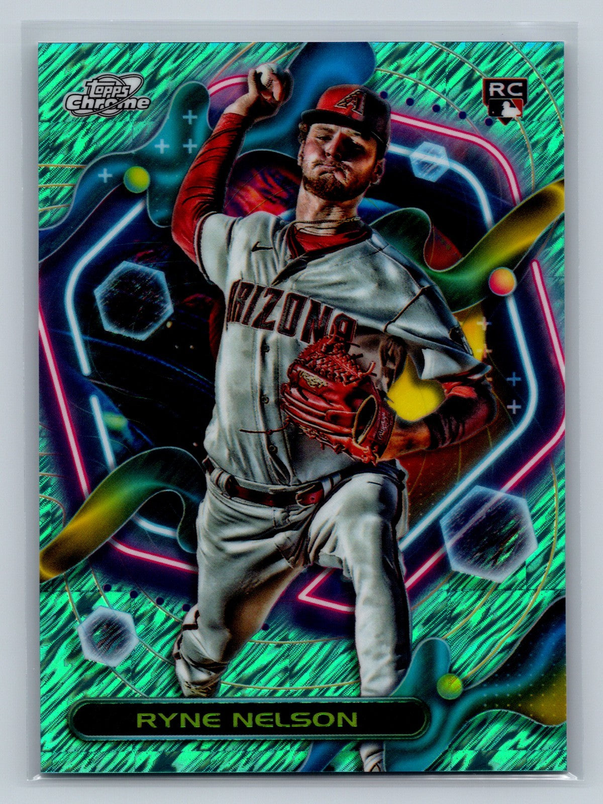 Ryne Nelson 2023 Topps Chrome Cosmic Aqua Equinox Refractor RC /199 #3